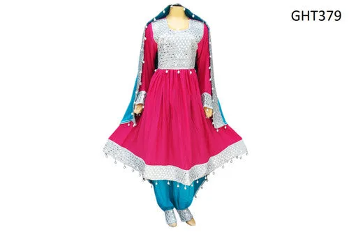 Muslim Bridal Wear In Pink Color Mulimah Fashion Afghani Dress