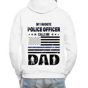 My Favorite Police Officer Calls Me Dad Gildan Heavy Blend Adult Hoodie (CK3706)