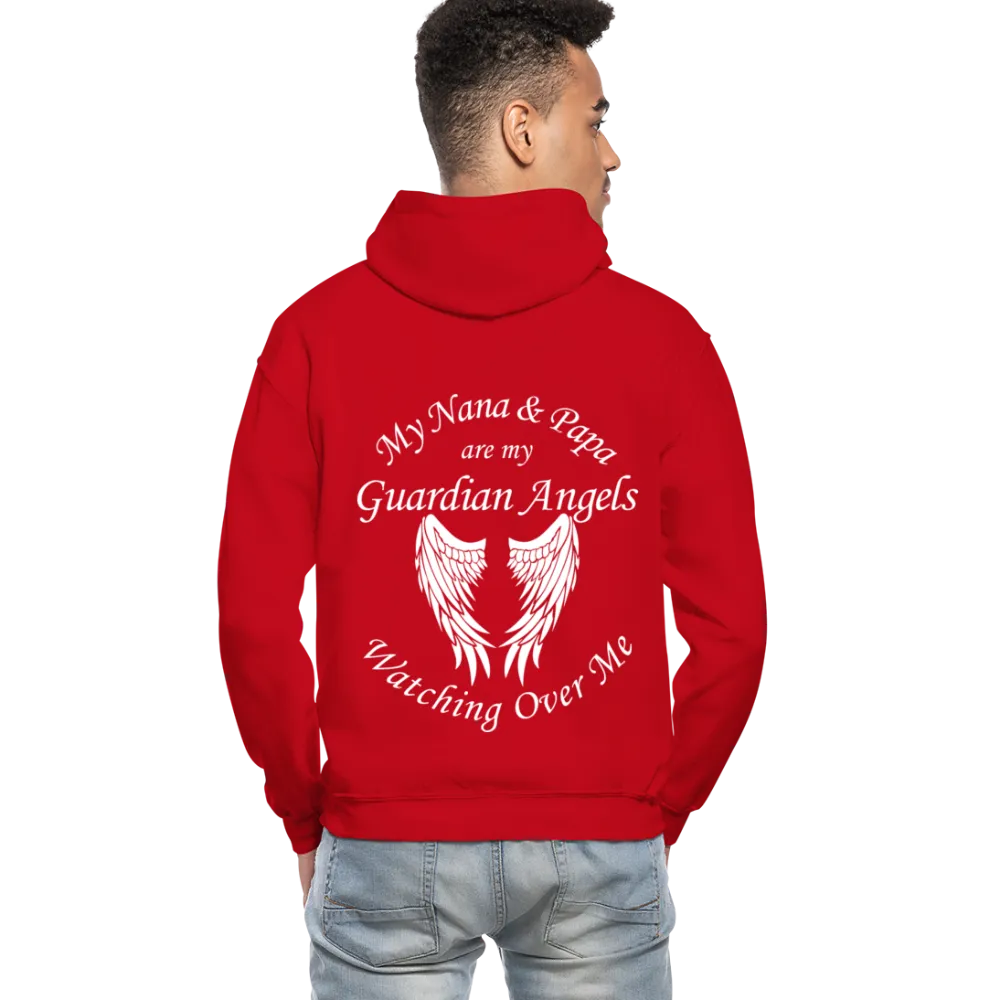 My Nana and Papa Guardian Angels Gildan Heavy Blend Adult Hoodie