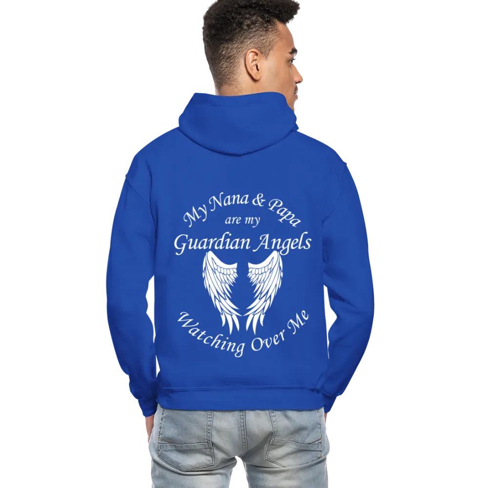 My Nana and Papa Guardian Angels Gildan Heavy Blend Adult Hoodie