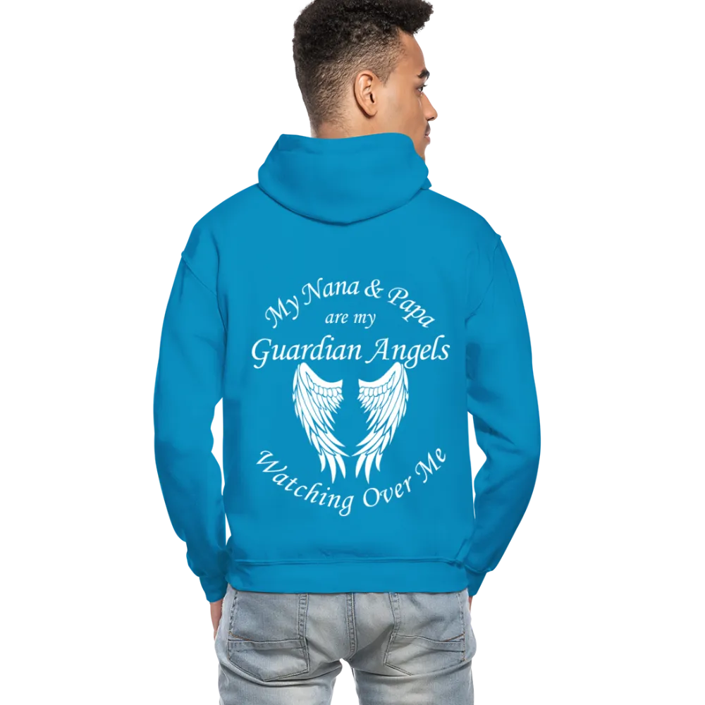 My Nana and Papa Guardian Angels Gildan Heavy Blend Adult Hoodie