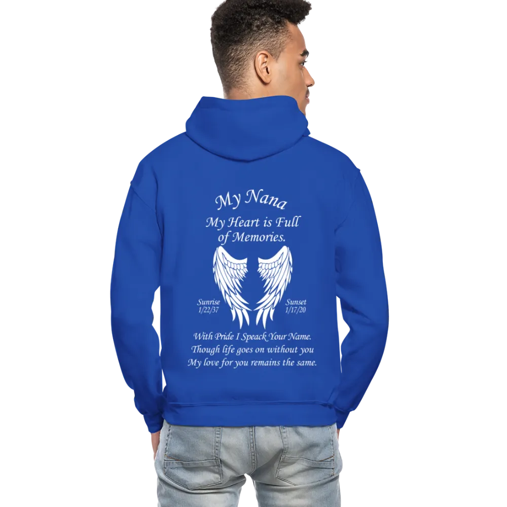 My Nana Custom Sunrise: 1/22/37 -- Sunset: 1/17/20  2 Gildan Heavy Blend Adult Hoodie