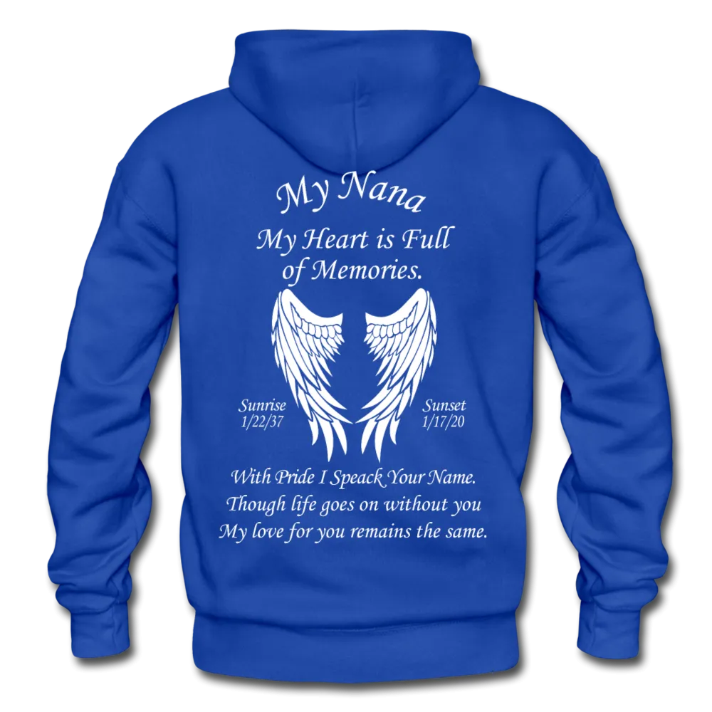 My Nana Custom Sunrise: 1/22/37 -- Sunset: 1/17/20  2 Gildan Heavy Blend Adult Hoodie
