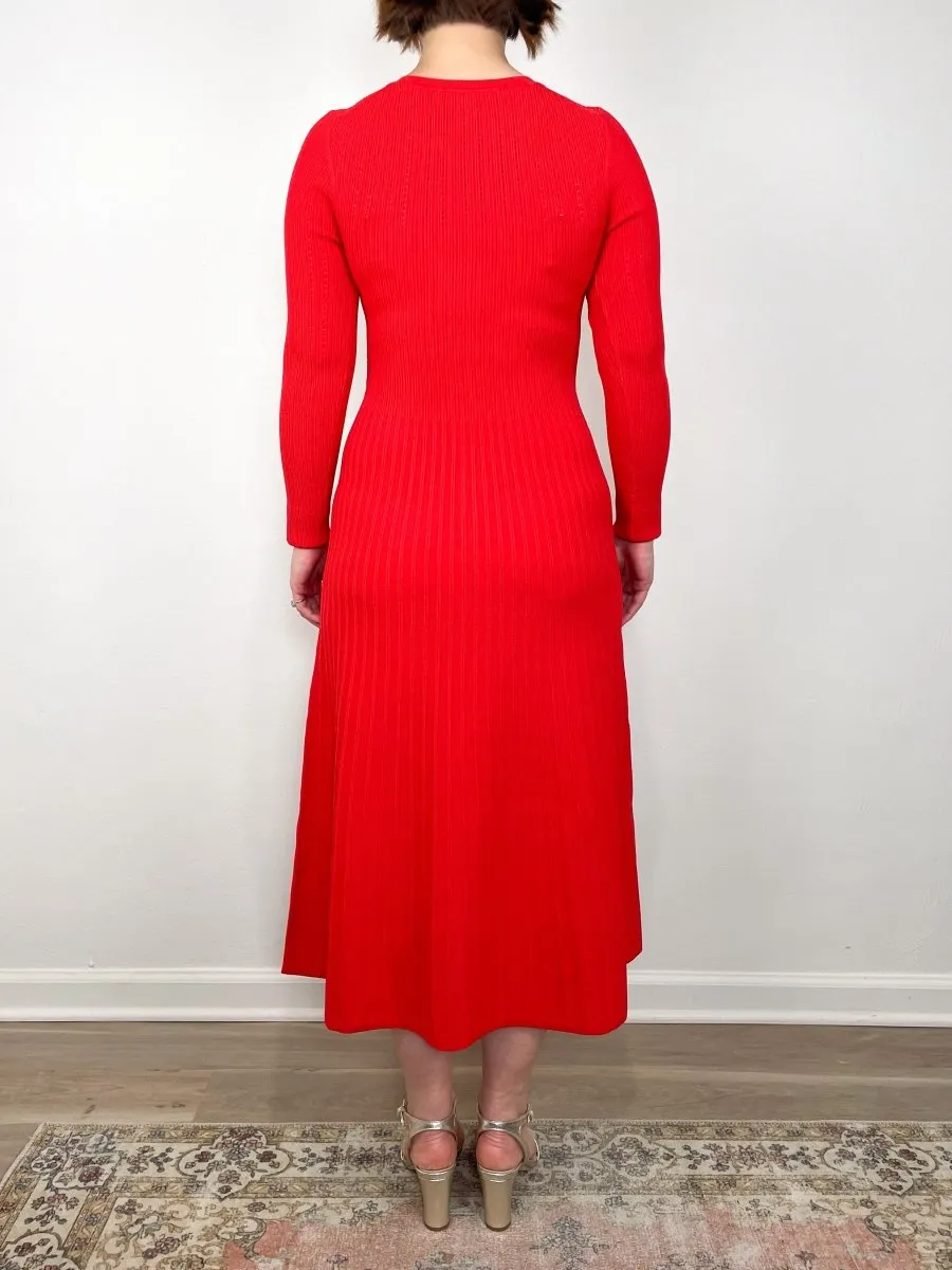 Nami Knit Dress in Poppy