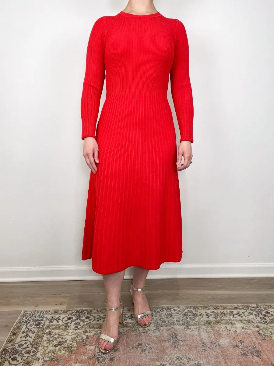 Nami Knit Dress in Poppy