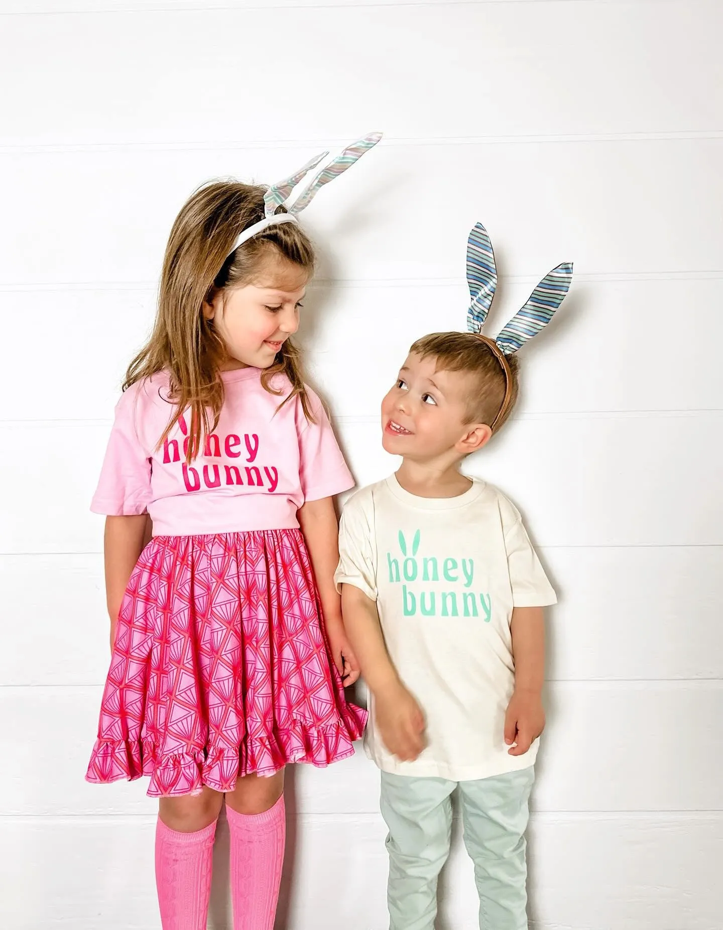 Natural & Mint Honey Bunny Tee