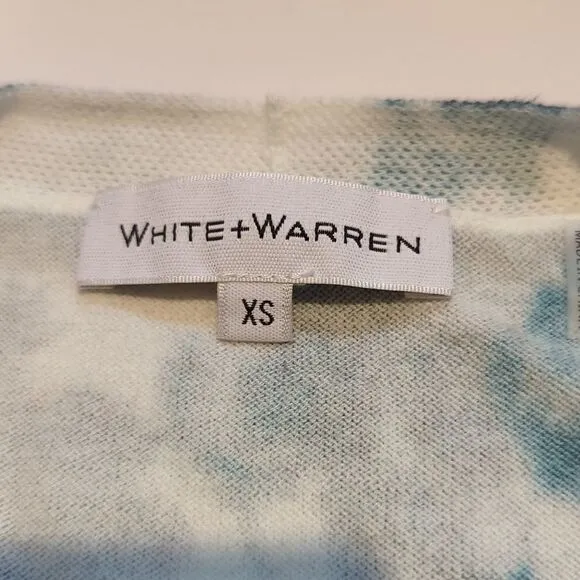 New White   Warren Cropped V-Neck Pullover XS
