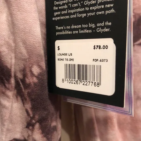 NWT Glyder Lounge Long Sleeve