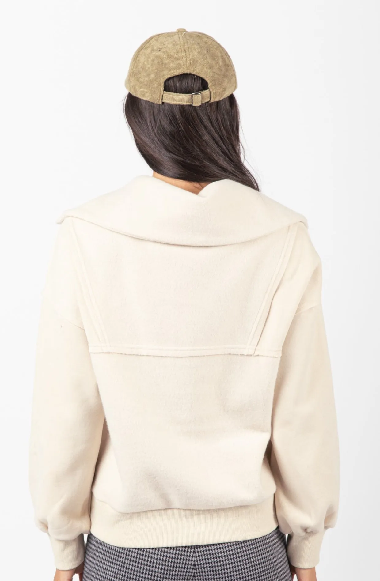 Nyla- Cozy Oversized Half Zip Sweatshirt