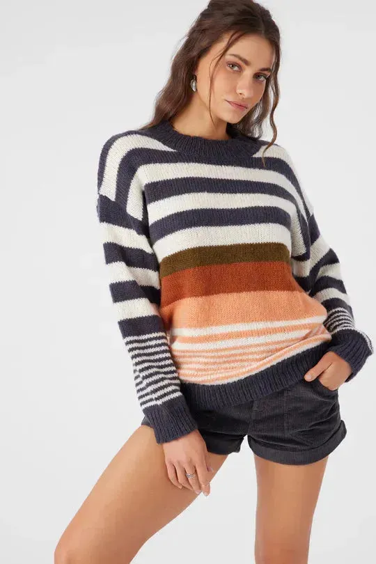 O’Neill Women's Billie Stripe Mock Sweater