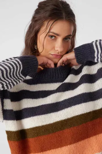 O’Neill Women's Billie Stripe Mock Sweater