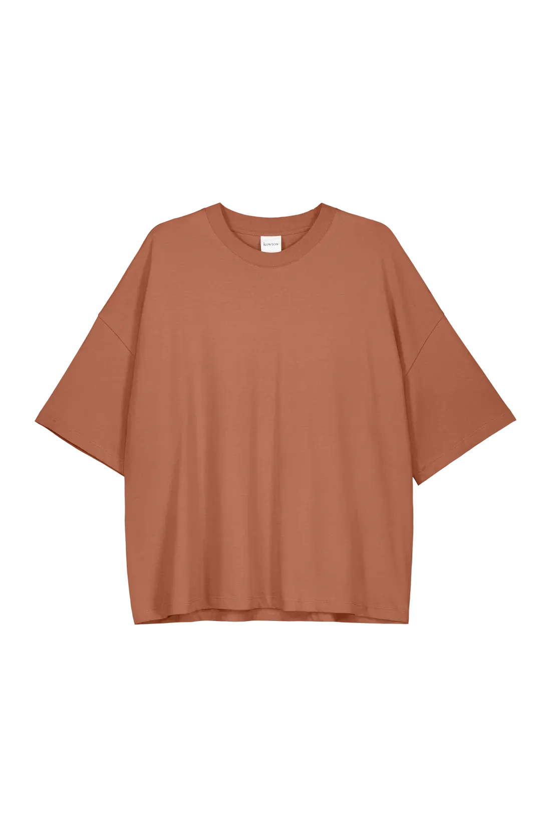 Oversized Boxy Tee in Sienna | Kowtow