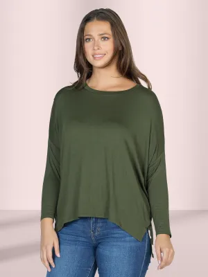 Oversized Long Sleeve Dolman Top
