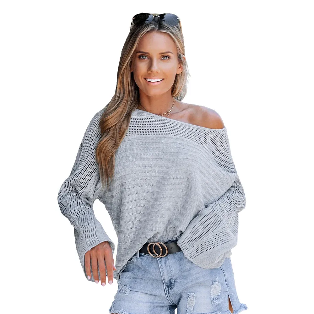 Oversized Rib Cutout Sweater