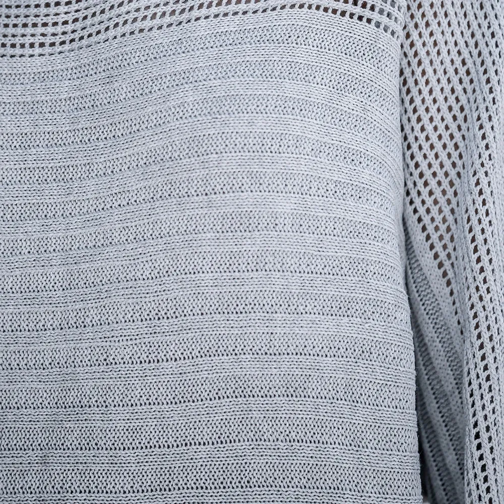 Oversized Rib Cutout Sweater