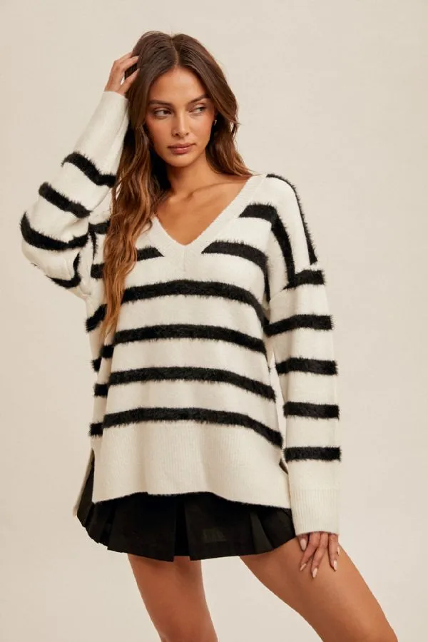 Oversized Side Slit Sweater