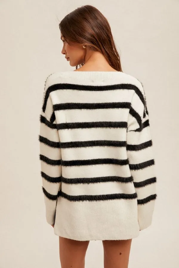 Oversized Side Slit Sweater