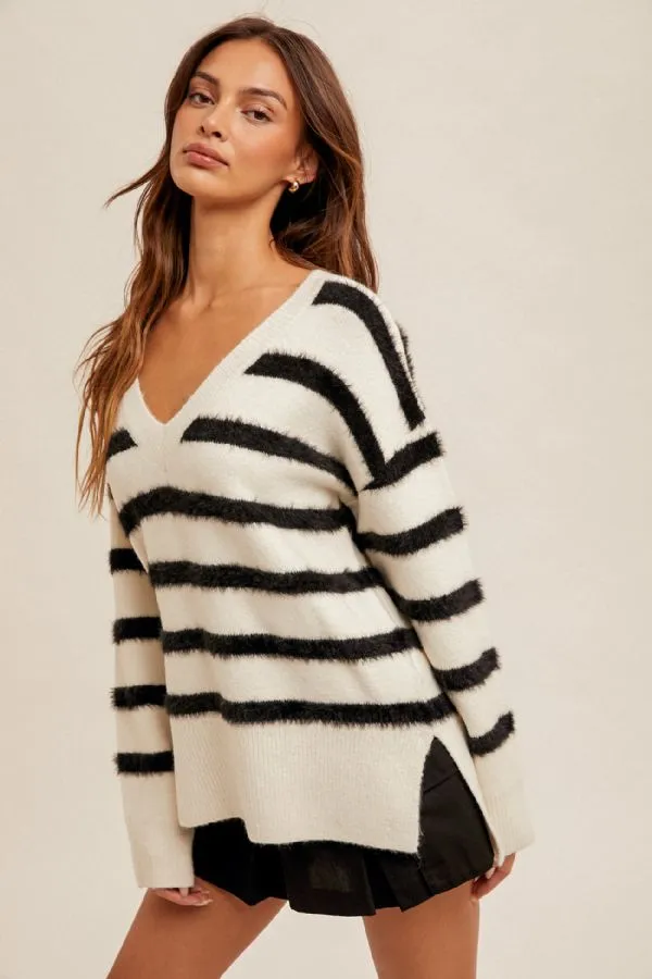 Oversized Side Slit Sweater