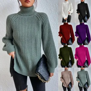 Oversized turtleneck sweater