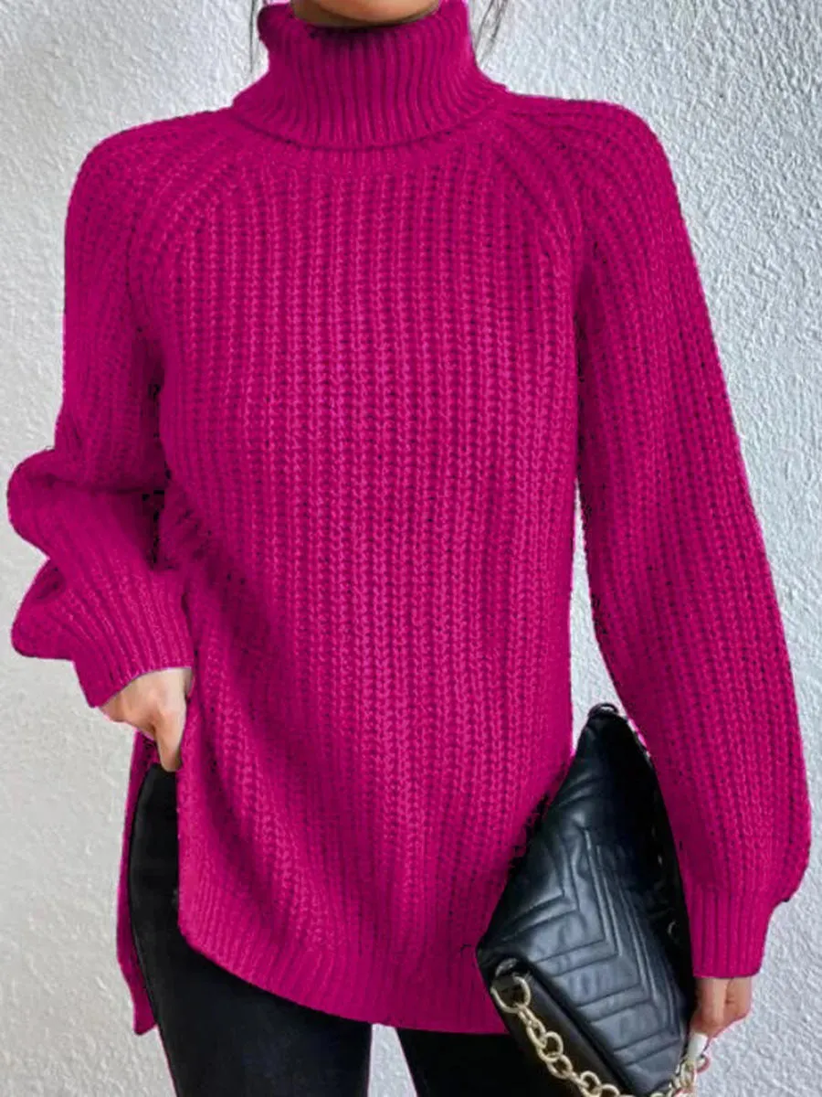Oversized turtleneck sweater