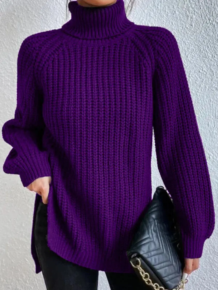 Oversized turtleneck sweater