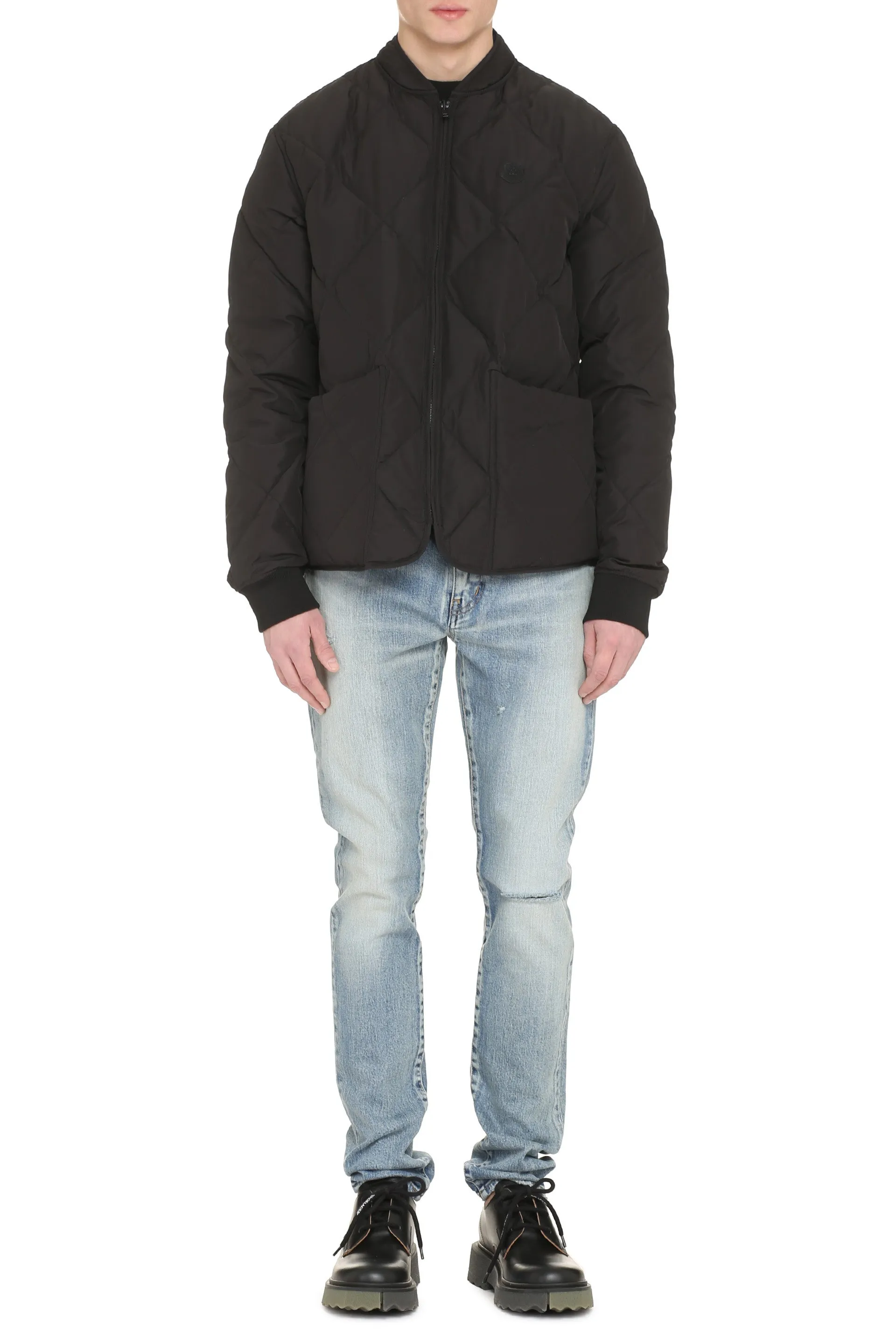 Padded reversible bomber jacket