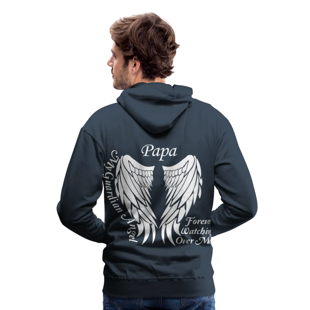 Papa Guardian Angel Men’s Premium Hoodie