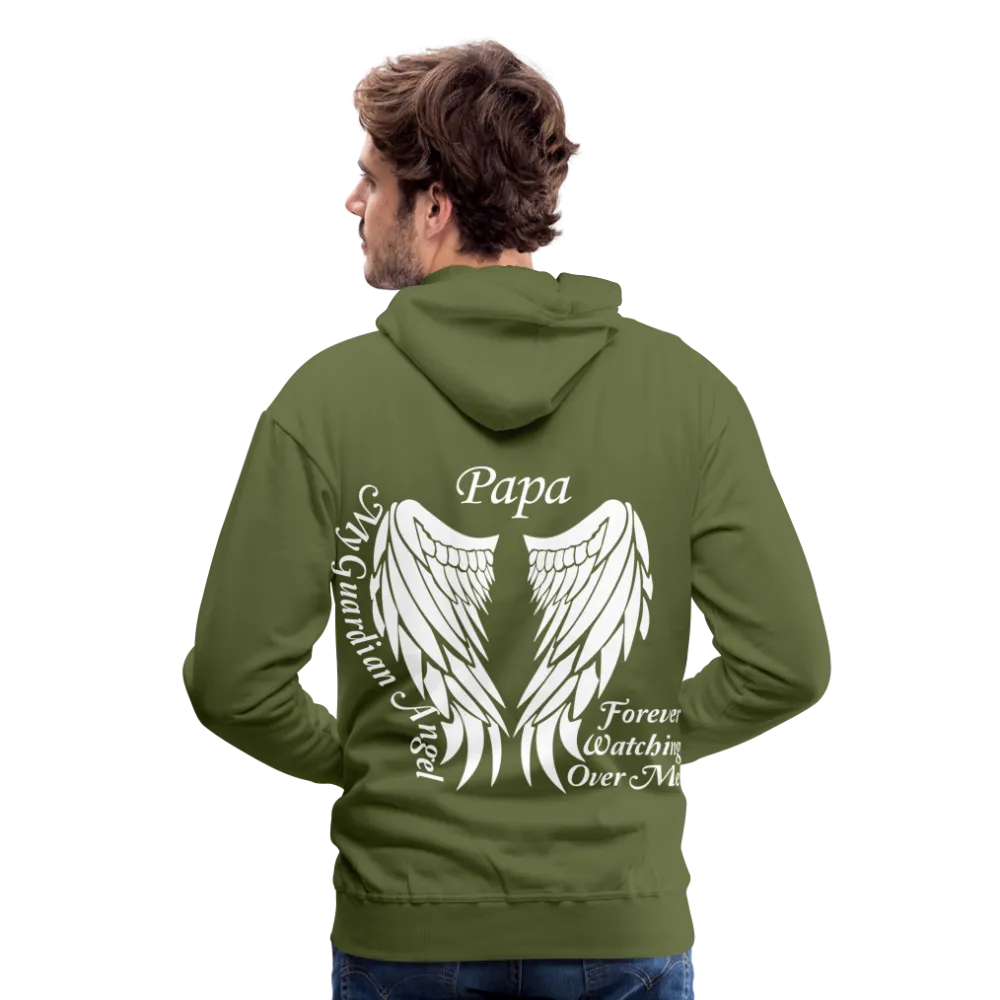 Papa Guardian Angel Men’s Premium Hoodie
