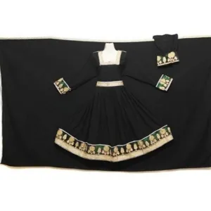 Pashtun Bridal Black Gown Dress