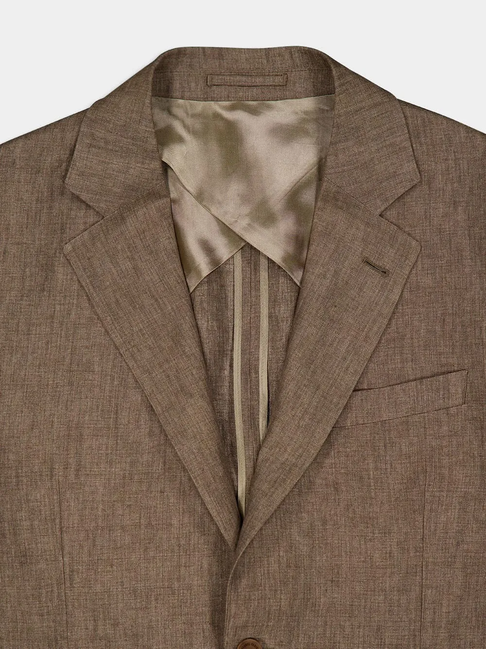 Paulo Linen Single-Breasted Blazer
