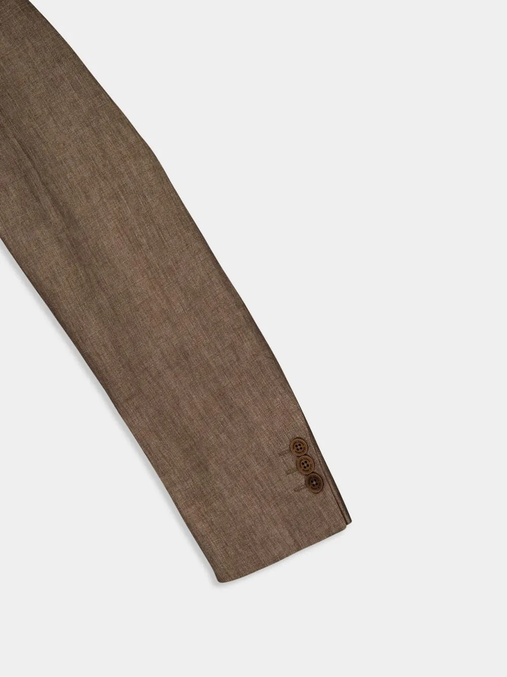 Paulo Linen Single-Breasted Blazer
