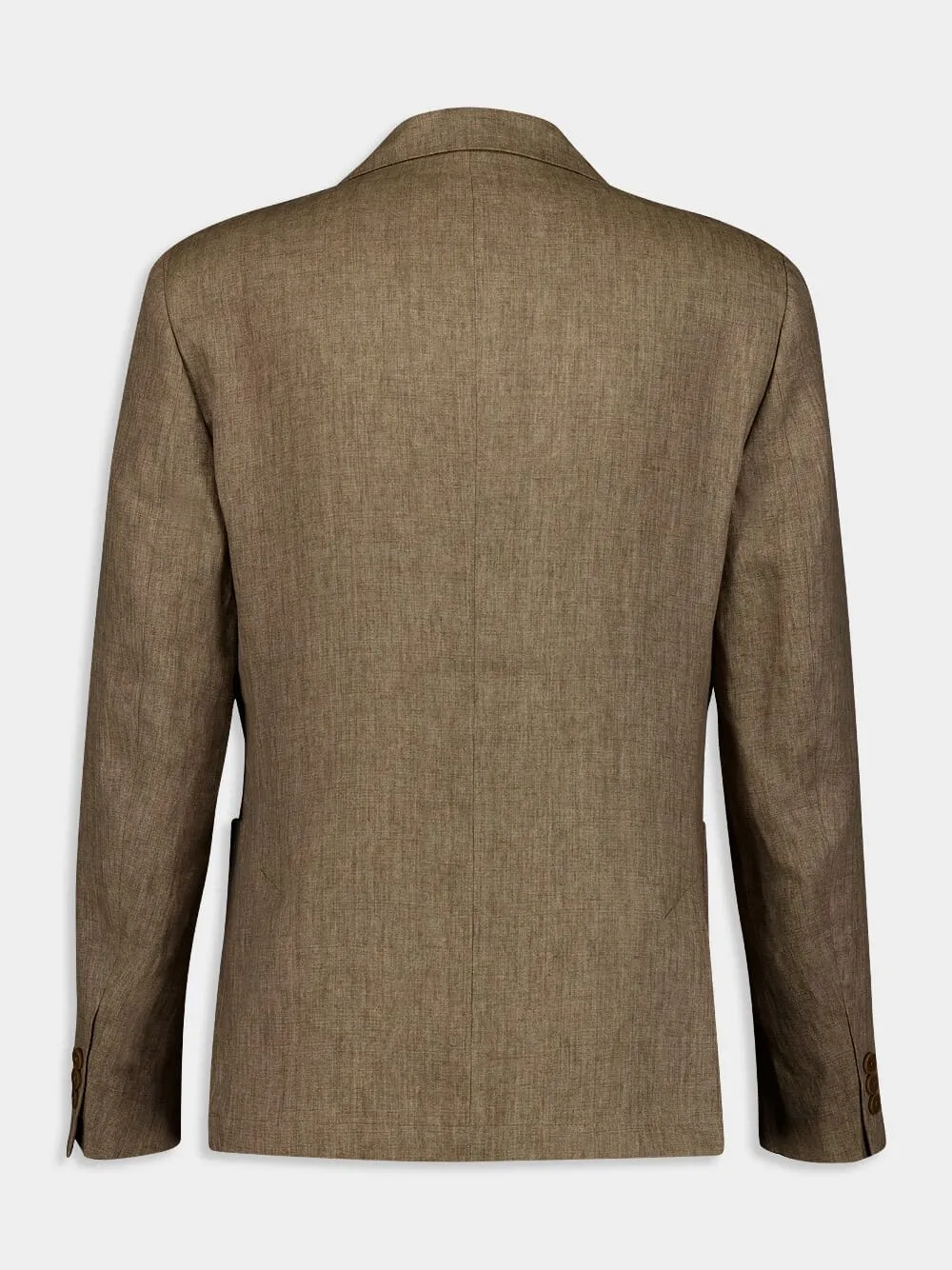 Paulo Linen Single-Breasted Blazer