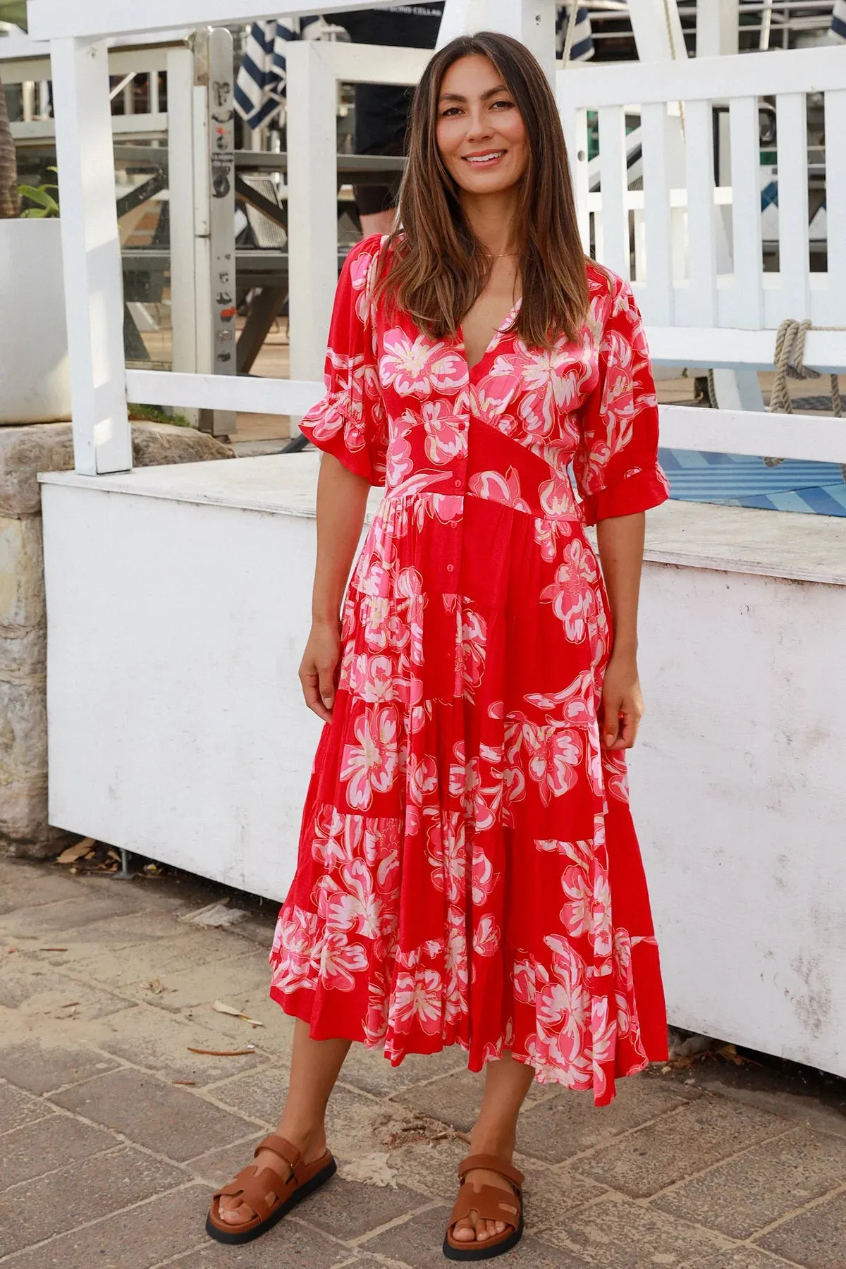 Pink Loves Red Long Dress