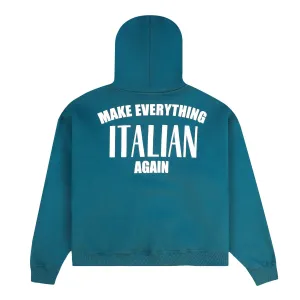 Pleasures x IUTER Men Vincenzo Hoodie Green