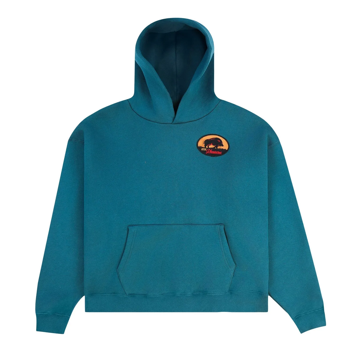 Pleasures x IUTER Men Vincenzo Hoodie Green