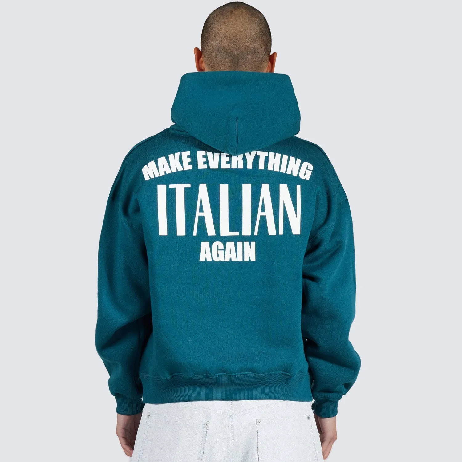 Pleasures x IUTER Men Vincenzo Hoodie Green