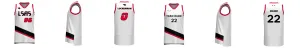 Portland Blazers Reversible 3HP V Neck Basketball Singlet Design Your Own Custom