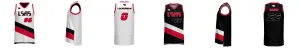 Portland Blazers Reversible 3HP V Neck Basketball Singlet Design Your Own Custom