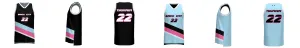 Portland Blazers Reversible 3HP V Neck Basketball Singlet Design Your Own Custom