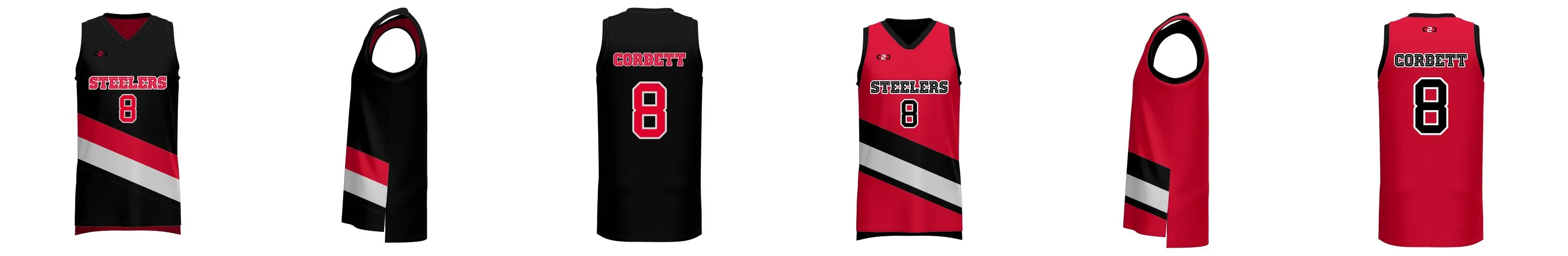 Portland Blazers Reversible 3HP V Neck Basketball Singlet Design Your Own Custom