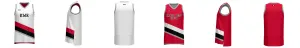 Portland Blazers Reversible 3HP V Neck Basketball Singlet Design Your Own Custom