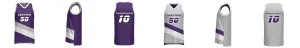Portland Blazers Reversible 3HP V Neck Basketball Singlet Design Your Own Custom