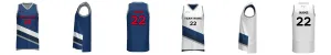 Portland Blazers Reversible 3HP V Neck Basketball Singlet Design Your Own Custom