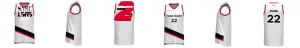 Portland Blazers Reversible 3HP V Neck Basketball Singlet Design Your Own Custom