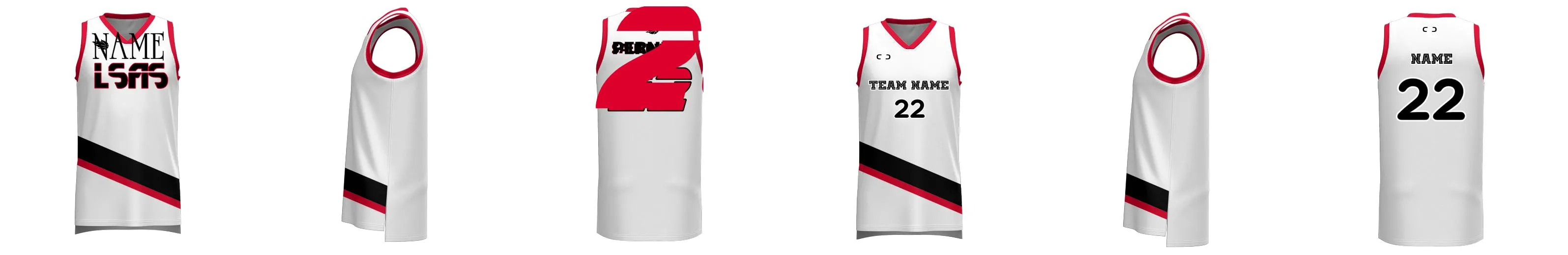 Portland Blazers Reversible 3HP V Neck Basketball Singlet Design Your Own Custom
