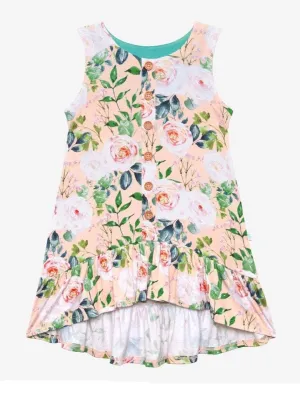 Posh Peanut Harper Henley Sleeveless Hi Low Dress
