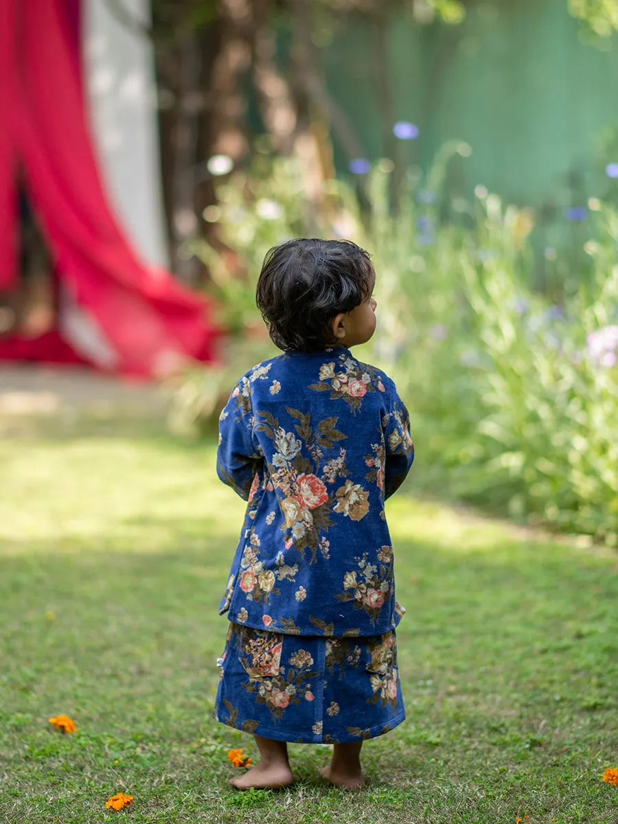 Potpourri  Kids Sesame Kurta : Navy