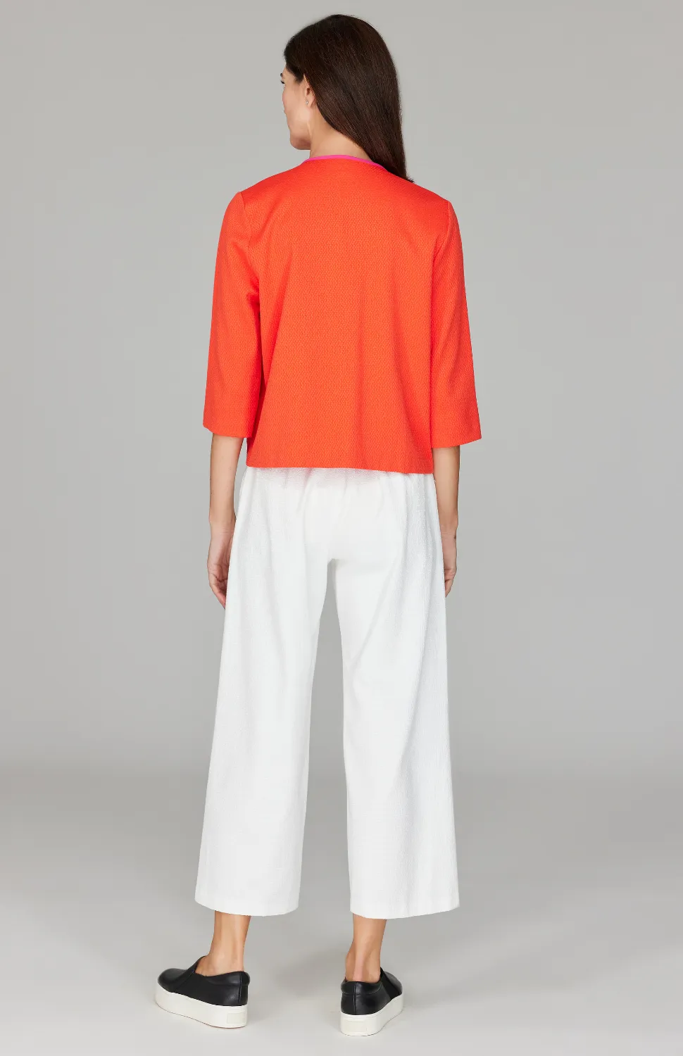 PREORDER Pique Short Boxy Jacket w/ Pocket Detail