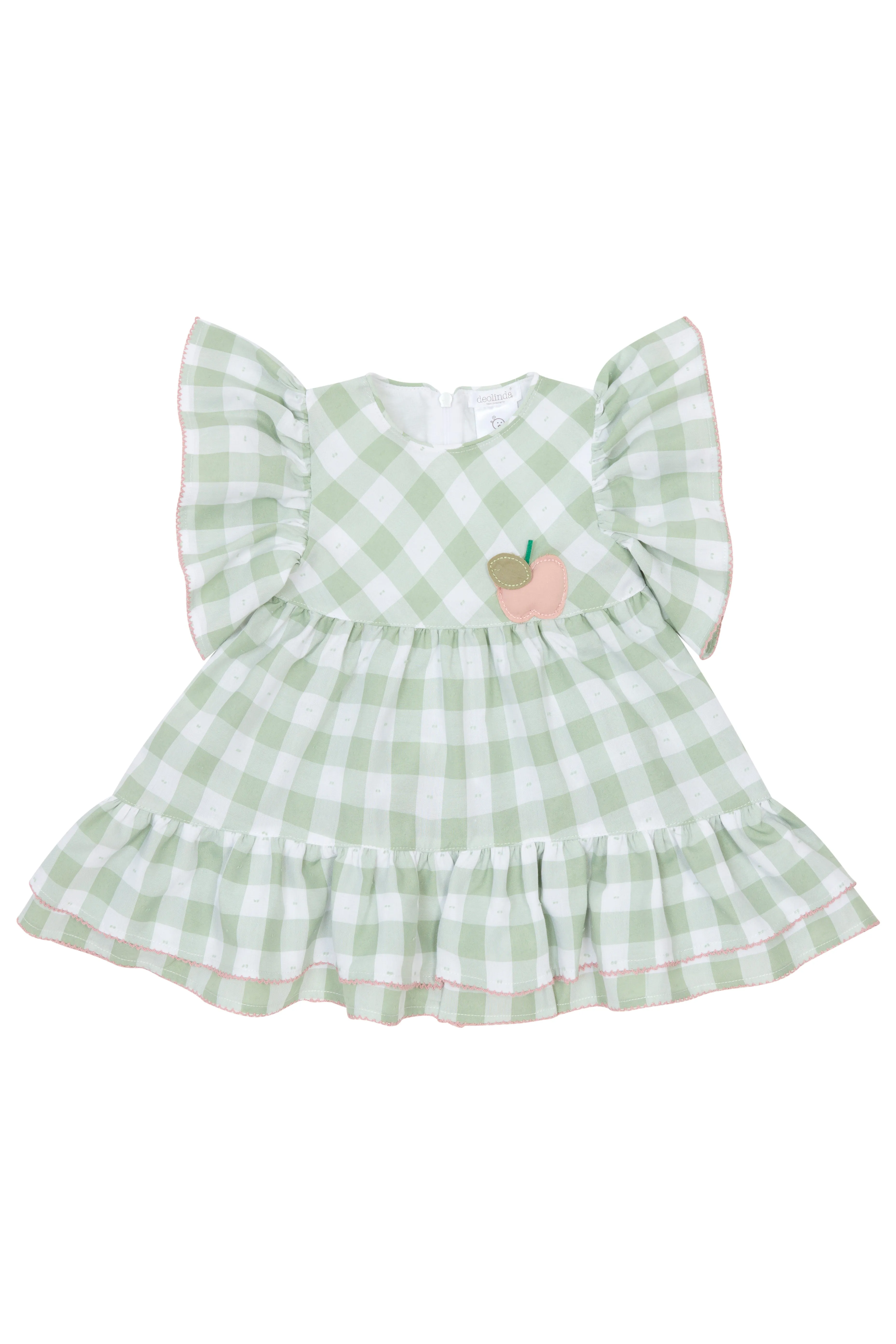 PREORDER "Rosie" Sage Green Gingham Dress