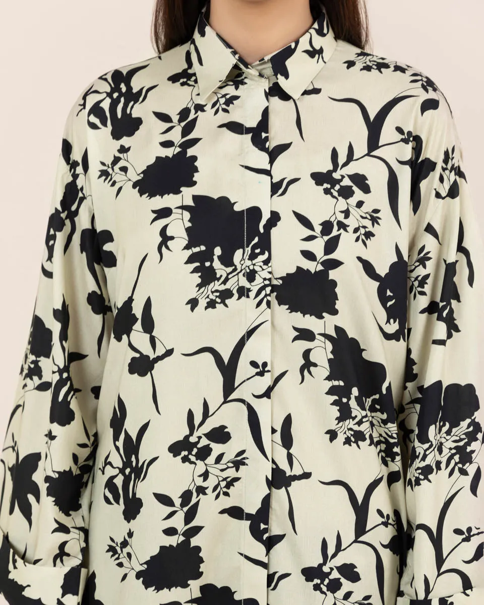 Printed Arabic Lawn Shirt